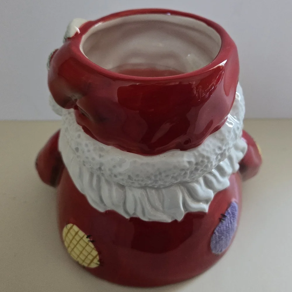 Ceramic Santa Candle